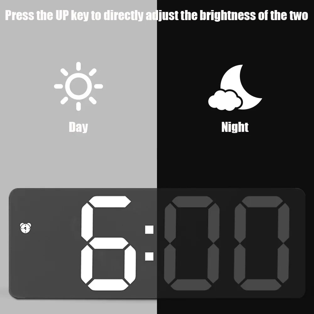 Electronics LED Alarm Clock Digital Children's Electronic Alarm Clock Bedside Table Desk Decorating Tabletop Desktop Clocks Home