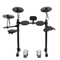 Electronic Drum Set 4 Drums 3 Cymbals Full Silicone Electronic Drum Kit 180 Tones Percussion Music USB, MIDI,Headphone Interface